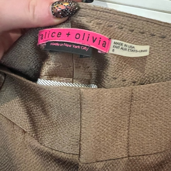 Alice and Olivia Cuffed Suit Pants - Picture 3 of 4